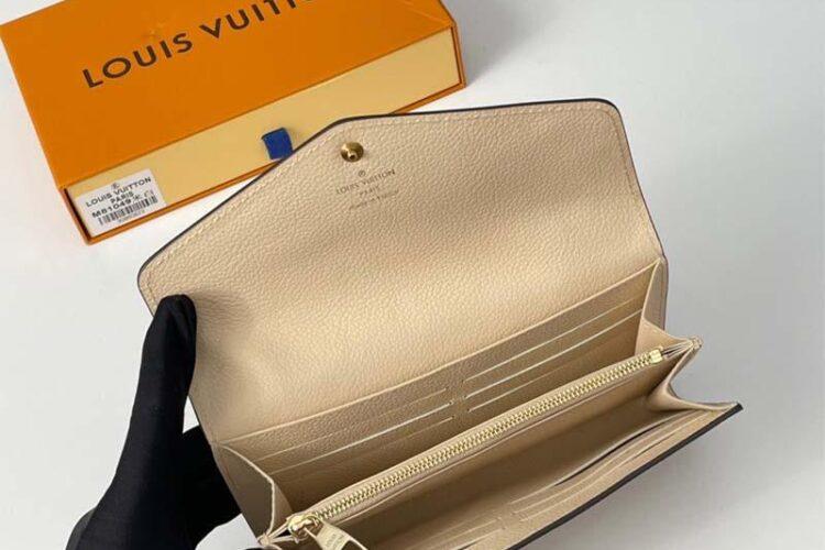 Ví LV Sarah Wallet Bicolor Monogram Empreinte Leather 19CM Best Quality