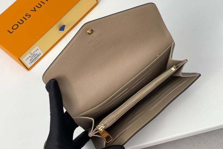 Ví LV Sarah Wallet Bicolor Monogram Empreinte Leather 19CM Best Quality