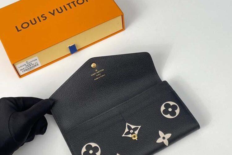 Ví LV Sarah Wallet Bicolor Monogram Empreinte Leather 19CM Best Quality