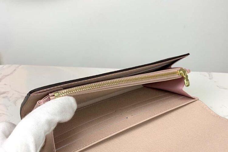 Ví LV Sarah Wallet Monogram Coated Canvas Màu Nâu 19CM Best Quality