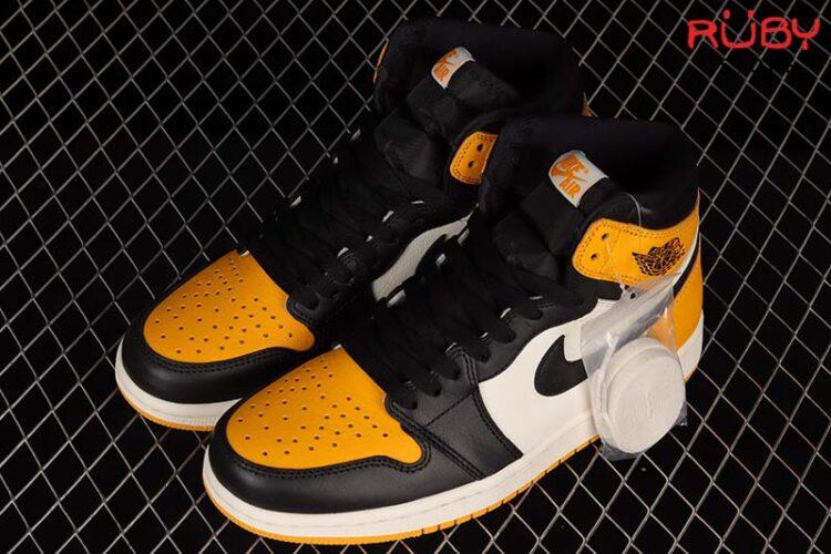 Giày Jordan 1 High Taxi Đen Vàng