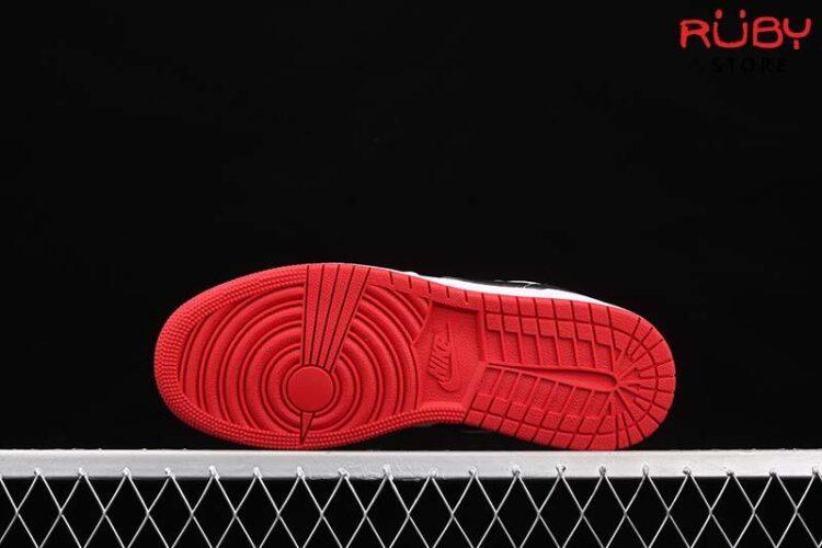 Giày Air Jordan 1 Low White University Red Black Trắng Đỏ