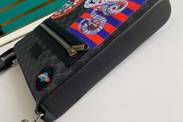 Túi Gucci GG Messenger Tider And Snake Đen Siêu Cấp