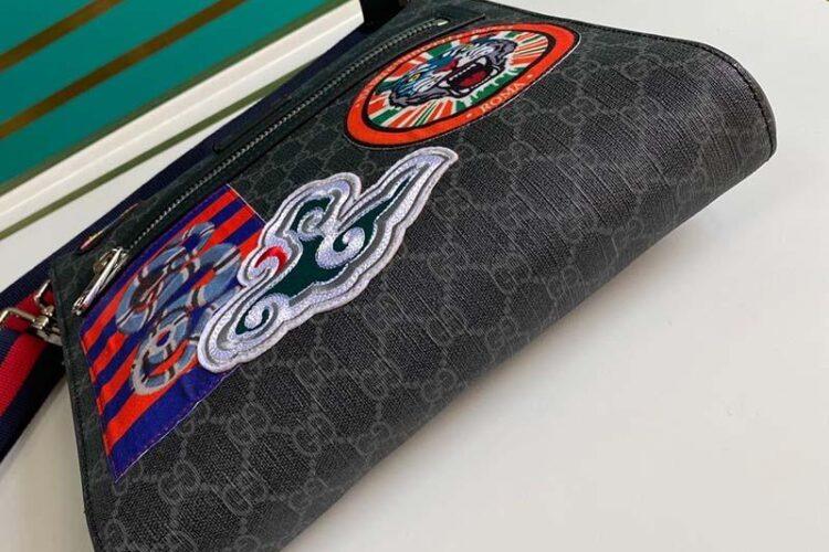 Túi Gucci GG Messenger Tider And Snake Đen Siêu Cấp