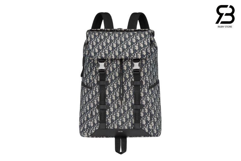 Ba Lô Dior Explorer Backpack Black Beige Đen Kem 42CM