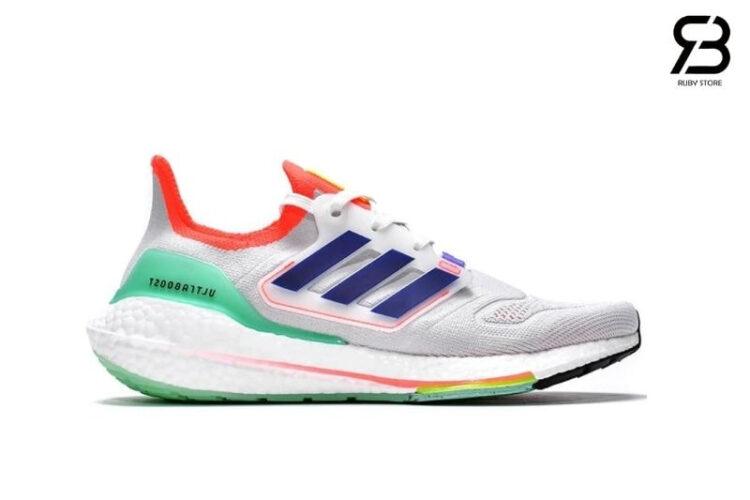 Giày Adidas Ultraboost 22 Xám Cam Xanh