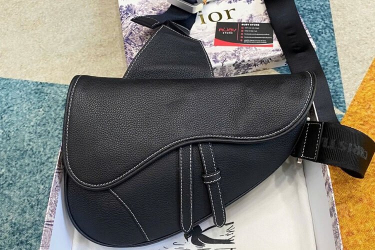 Túi Dior Saddle Bag đen Calfskin 26CM