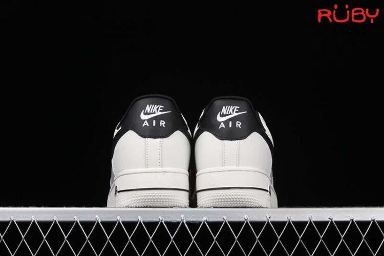 Giày Nike Air Force 1 Low Cream Black Custom Kem Đen