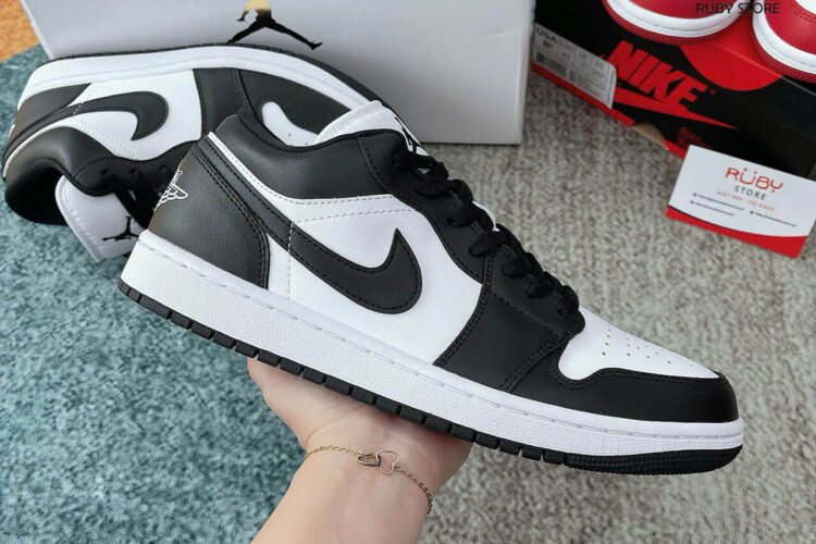 Hình ảnh chi tiết mẫu Jordan 1 Low Panda 2023 hàng Rep 1 1