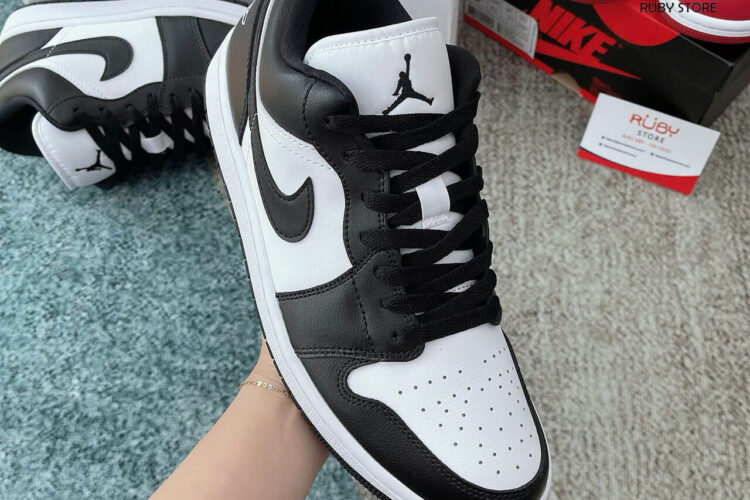 Hình ảnh chi tiết mẫu Jordan 1 Low Panda 2023 hàng Rep 1 1
