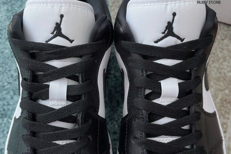 Hình ảnh chi tiết mẫu Jordan 1 Low Panda 2023 hàng Rep 1 1