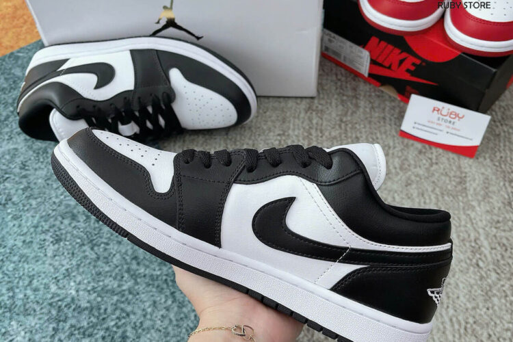 Hình ảnh chi tiết mẫu Jordan 1 Low Panda 2023 hàng Rep 1 1
