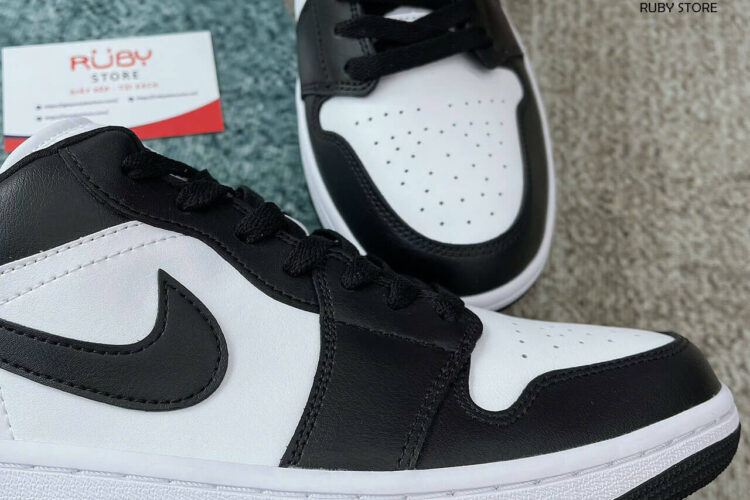 Hình ảnh chi tiết mẫu Jordan 1 Low Panda 2023 hàng Rep 1 1