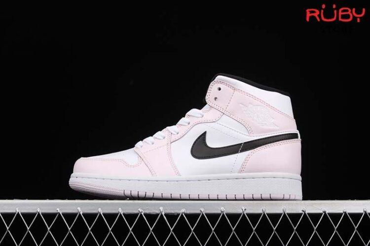 Giày Nike Jordan 1 Mid Barely Rose Hồng