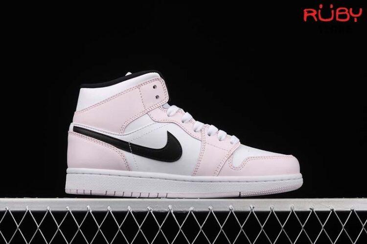 Giày Nike Jordan 1 Mid Barely Rose Hồng