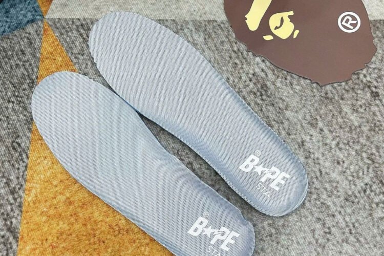 Giày A Bathing Ape Bape Sta Grey Black Xám đen