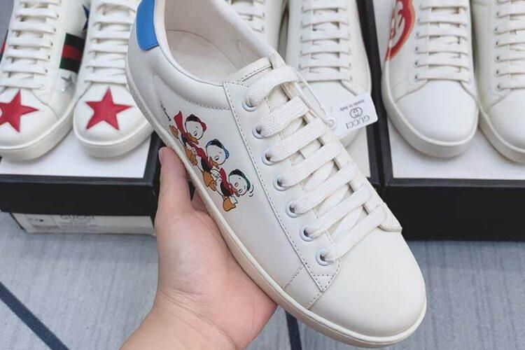 Giày Disney x Gucci Ace Huey, Dewey and Louie Siêu Cấp TT