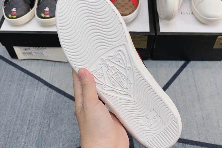 Giày Doraemon x Gucci Ace Beige Monogram Siêu Cấp TT
