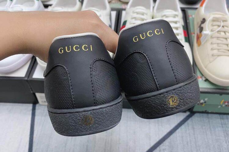 Giày Gucci Ace GG Embossed Black Đen Full Siêu Cấp TT