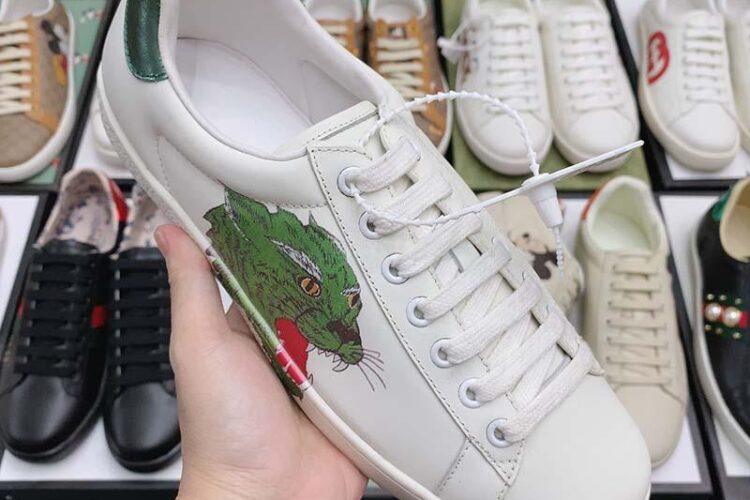 Giày Gucci Ace Green Panther Báo Xanh Siêu Cấp TT
