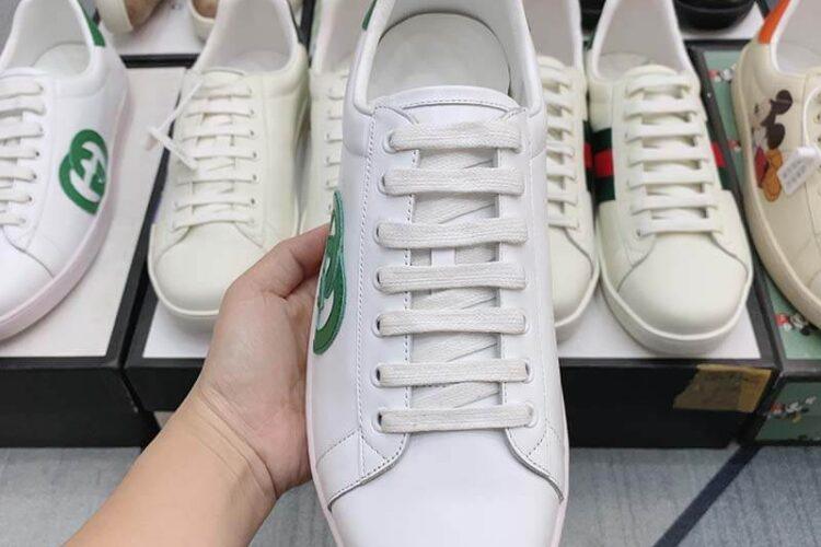Giày Gucci Ace Interlocking G Xanh Lá Siêu Cấp TT