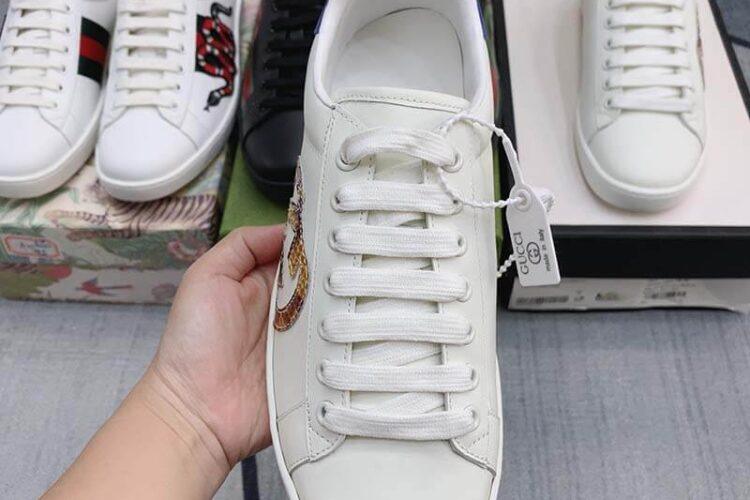 Giày Gucci Ace Interlocking G Nâu Siêu Cấp TT