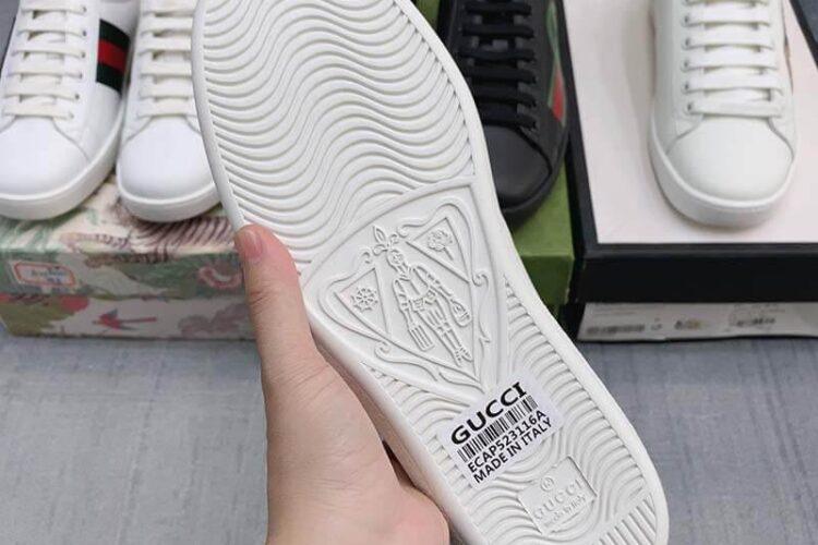 Giày Gucci Ace Interlocking G Nâu Siêu Cấp TT