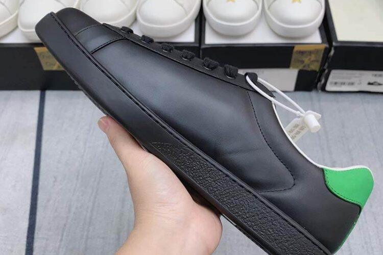 Giày Gucci Ace Interlocking GG Đen Trắng Siêu Cấp TT