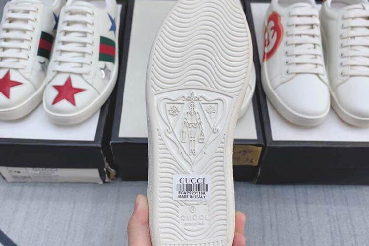 Giày Gucci Ace Logo Ngang Siêu Cấp TT