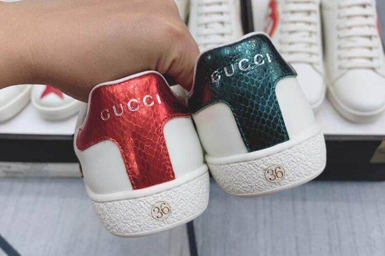 Giày Gucci Ace Logo Ngang Thêu Siêu Cấp TT