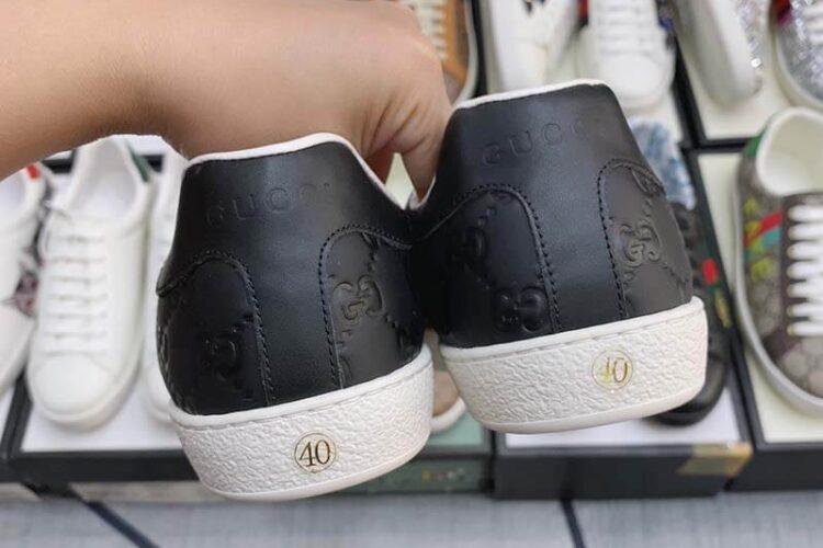 Giày Gucci Ace Signature Black Đen Full Siêu Cấp TT