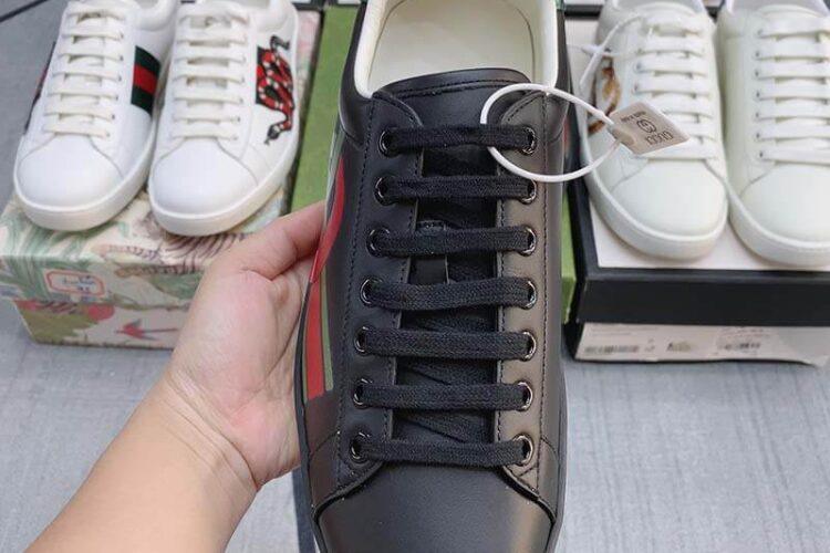 Giày Gucci GG Ace Black Green Red Siêu Cấp TT