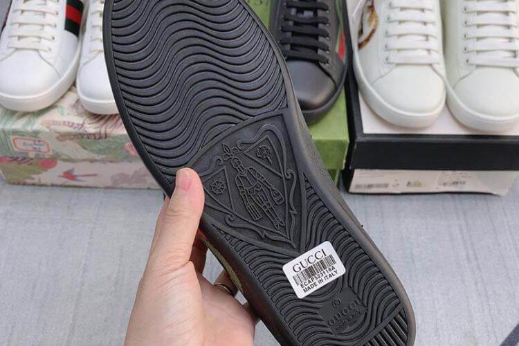 Giày Gucci GG Ace Black Green Red Siêu Cấp TT