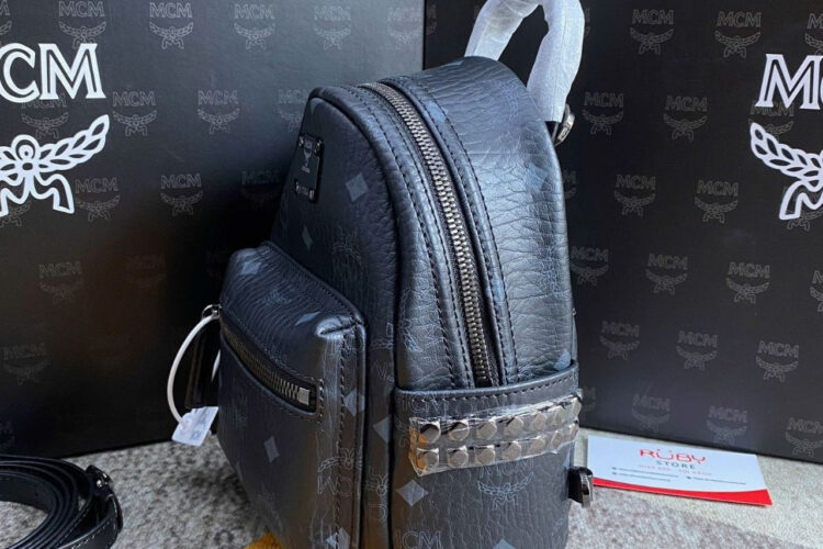 Ba Lô Stark Bebe Boo in Visetos Đen 21CM