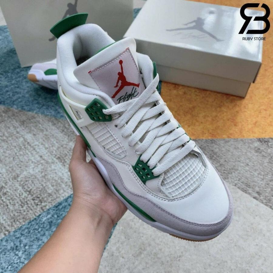 Giày Air Jordan 4 SB Pine Green Trắng Xanh