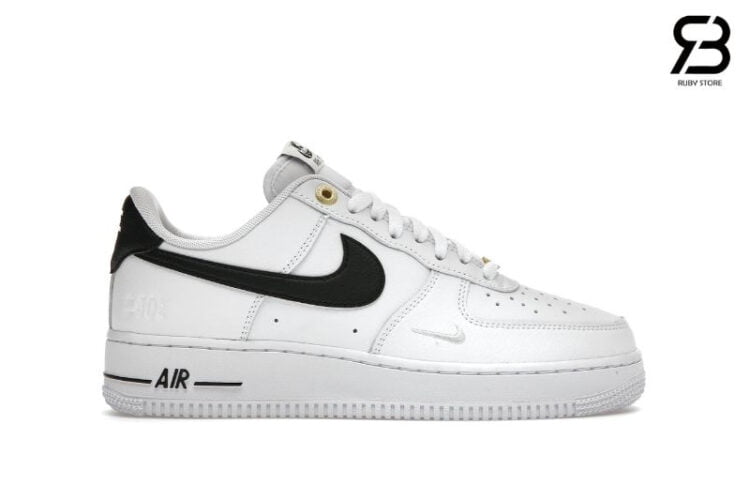 Giày Nike Air Force 1 Low 40th Anniversary White Black Trắng Đen Rep 1 1