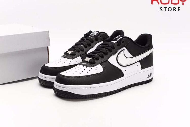 Giày Nike Air Force 1 Low White Swoosh Panda Đen Trắng Siêu Cấp TT