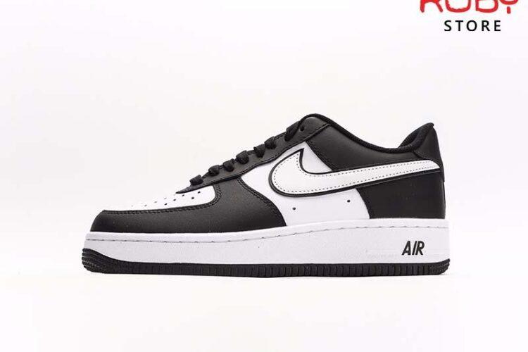 Giày Nike Air Force 1 Low White Swoosh Panda Đen Trắng Siêu Cấp TT