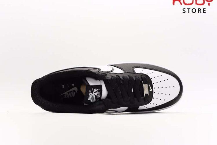 Giày Nike Air Force 1 Low White Swoosh Panda Đen Trắng Siêu Cấp TT
