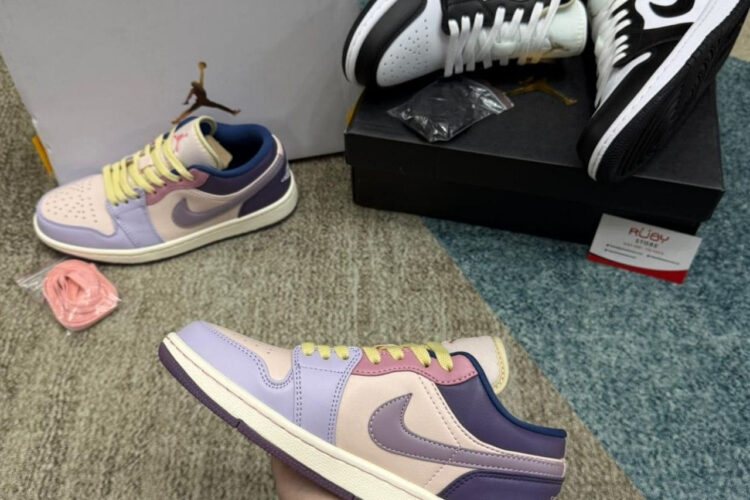 Giày Air Jordan 1 Low Pastel Purple Tím