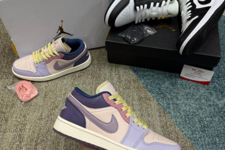 Giày Air Jordan 1 Low Pastel Purple Tím