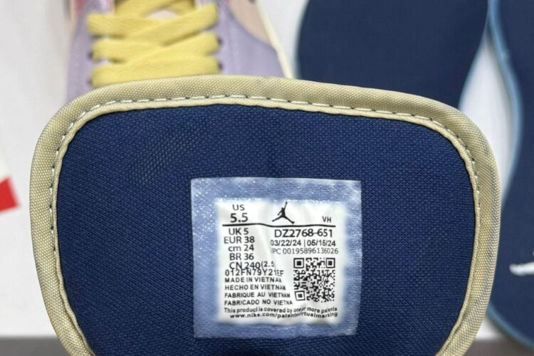 Giày Air Jordan 1 Low Pastel Purple Tím