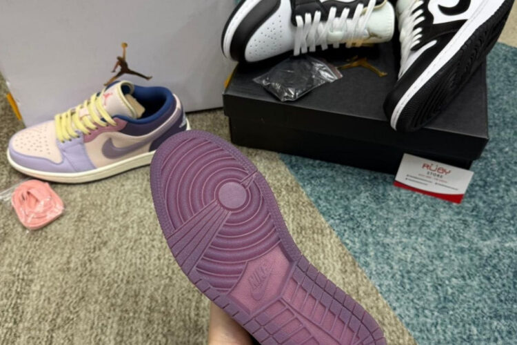 Giày Air Jordan 1 Low Pastel Purple Tím