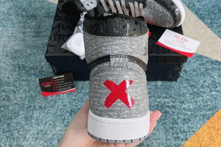 Giày Jordan 1 High Rebellionaire đen Xám