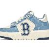 Giày MLB Chunky Liner Mid Monogram Boston Denim Xanh dương Rep 1 1