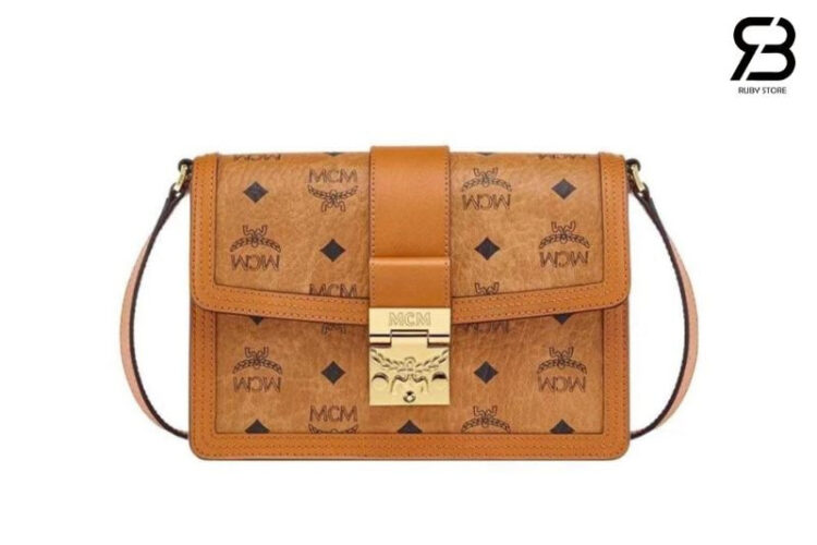 Túi Small Tracy Shoulder Bag in Visetos Nâu