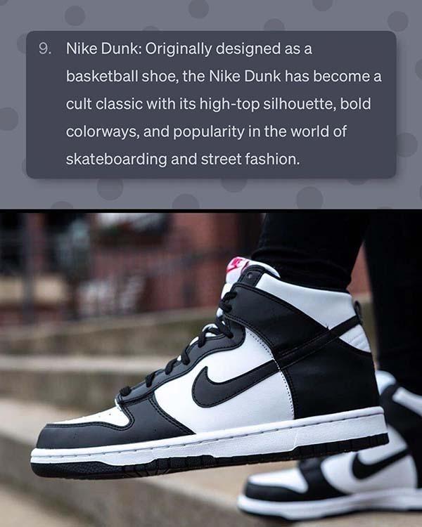 Nike Dunk High Black White