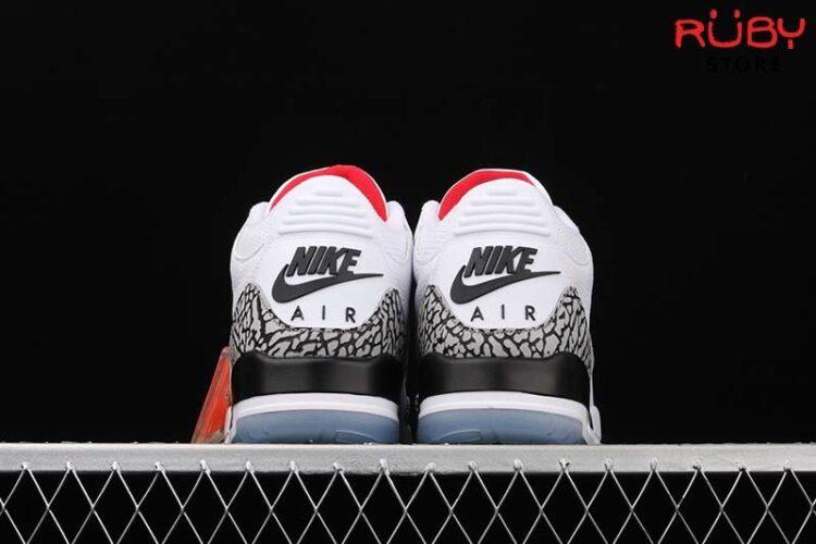 Giày Jordan 3 Free Throw Line White Cement Trắng Đỏ Siêu Cấp TT