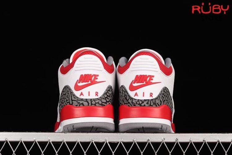 Giày Jordan 3 Fire Red (2022) Trắng Đỏ Siêu Cấp TT