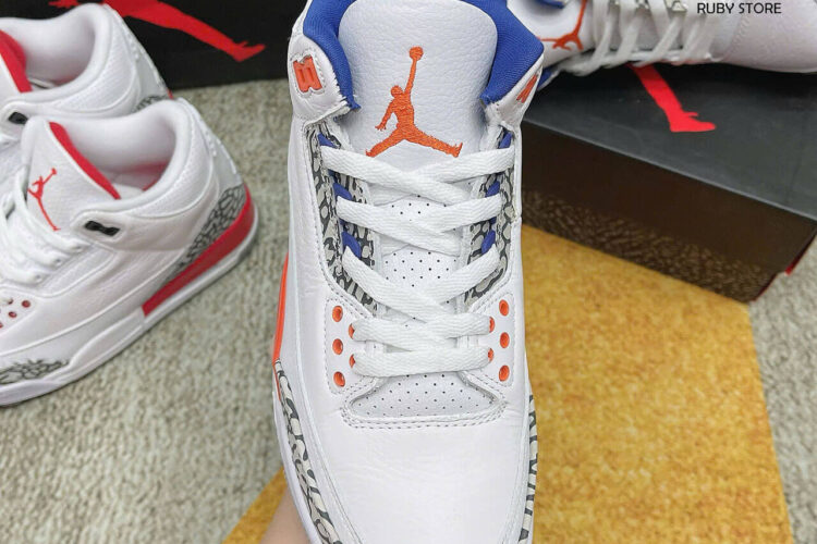 Hình ảnh thực tế phiên bản Jordan 3 Retro Knicks Rep 1 1 tại Ruby Store